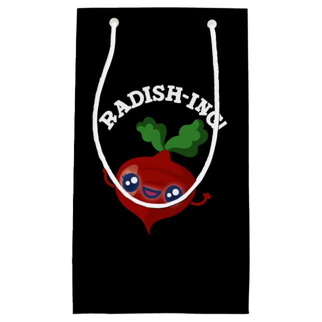 Radish-ing Funny Veggie Radish Pun Mörk BG (Framsidan)