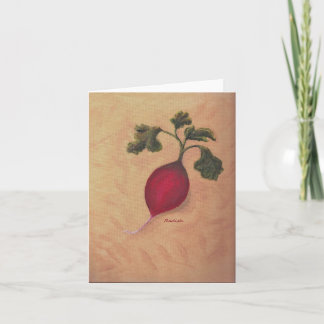 Radish Note Card Kort