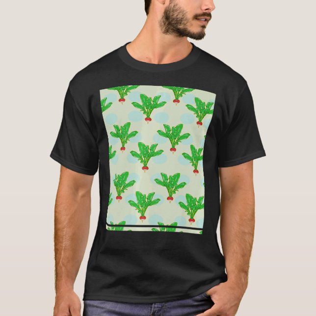 Radish pattern   t shirt (Framsida)