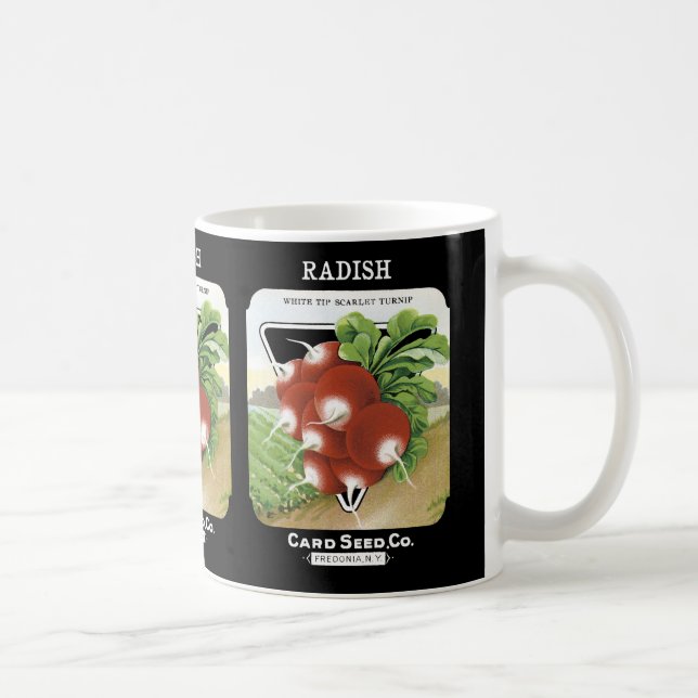 Radish Seed Packet Label Kaffemugg (Höger)