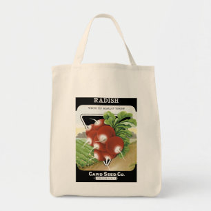 Radish Seed Packet Label Tygkasse