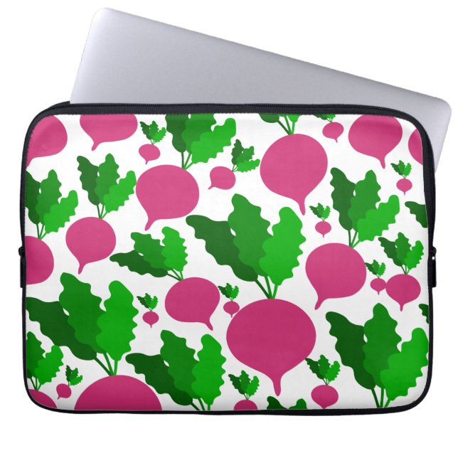 Radish Vegetabiliska mönster Laptop Fodral (Framsidan)