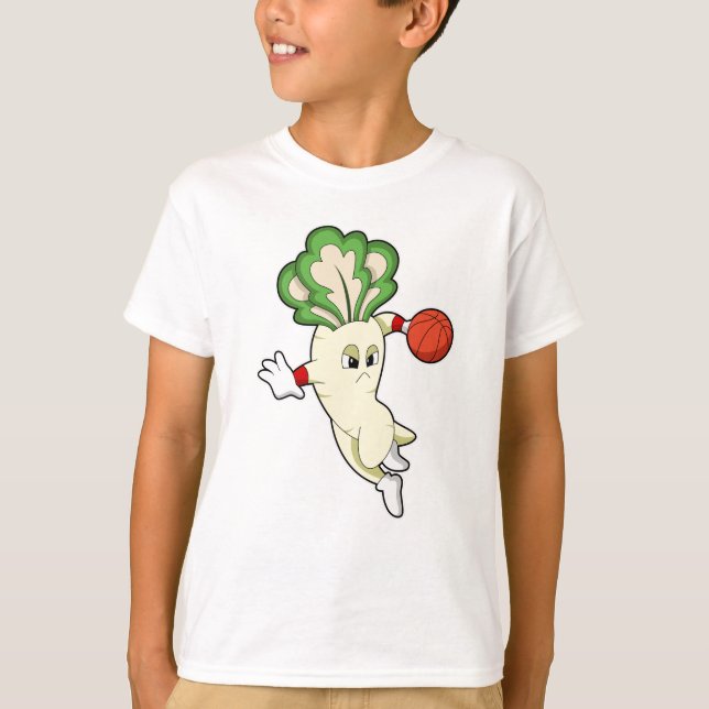 Radish vid Basketball Sports T Shirt (Framsida)