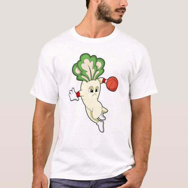 Radish vid Basketball Sports T Shirt (Framsida)