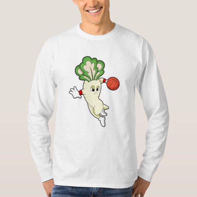 Radish vid Basketball Sports T Shirt (Framsida)