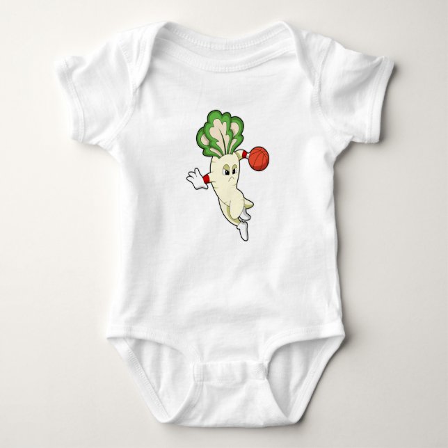 Radish vid Basketball Sports T Shirt (Framsida)