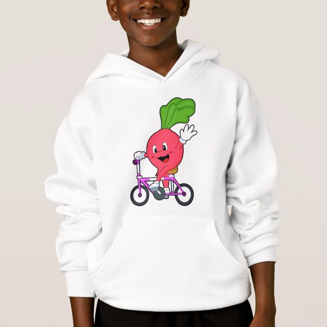 Radish with Bicycle T Shirt (Framsida)