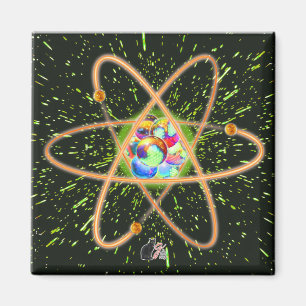 Radiskt atomnät magnet