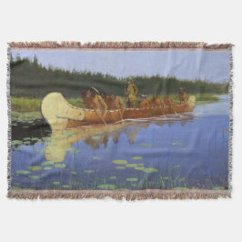 Radisson och Groseilliers Frederic Remington 1905 Filt