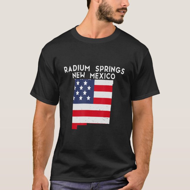 RADIUM VÅR USA USA: USA: S Amerika Travel New Mexi T Shirt (Framsida)