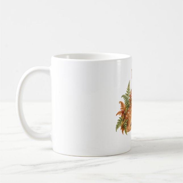 Rådjur bland ormbunkar kaffemugg (Vänster)