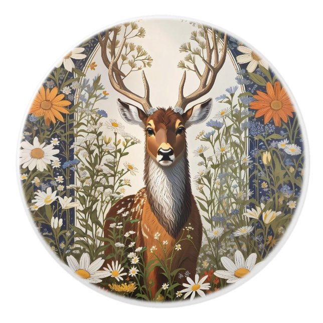 Rådjur bland tusenskönor knopp (Framsidan)