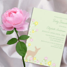 Rådjur Blommig Babyfirande
