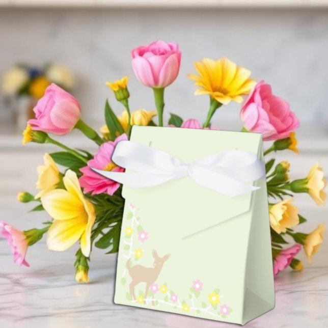 Rådjur Blommig Flicka Barnkalas Presentaskar (Skapare uppladdad)