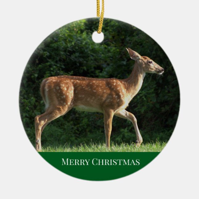 Rådjur Foto Ornament (Framsidan)