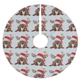 RÅDJUR & GYLLENE FÅGEL JUL JULGRANSMATTA BORSTAD POLYESTER