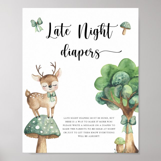 Rådjur - Sängvätningsspel på sen natt  Poster (Framsidan)