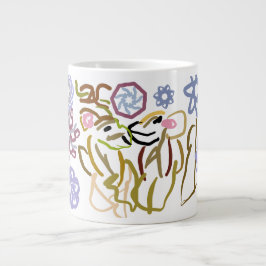 Rådjurens vinterskära jumbo mugg