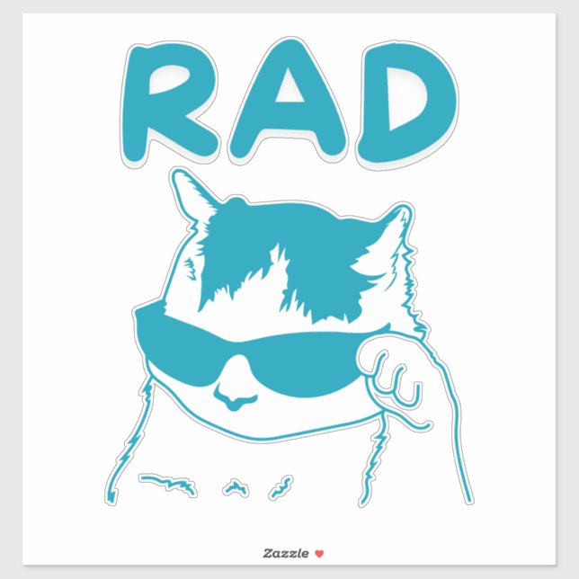 radkatt klistermärken (Ark)