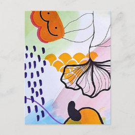 Rådkort - Färgrik illustration Vykort