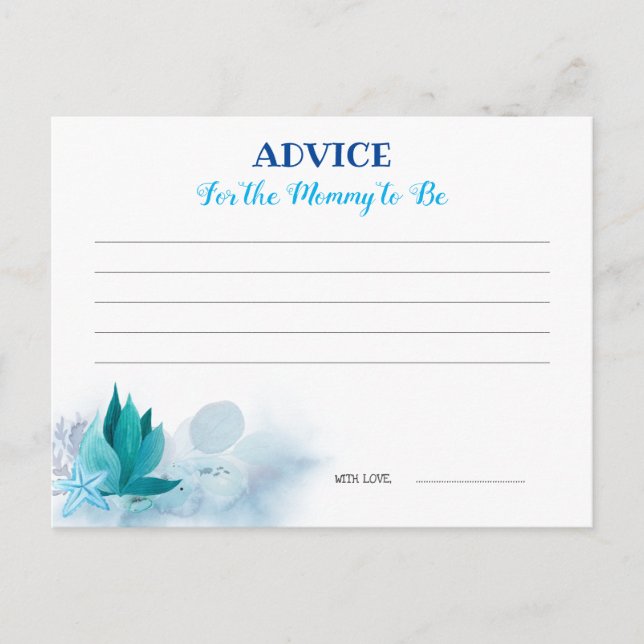 Rådkort för babyskor för val vykort (Framsida)