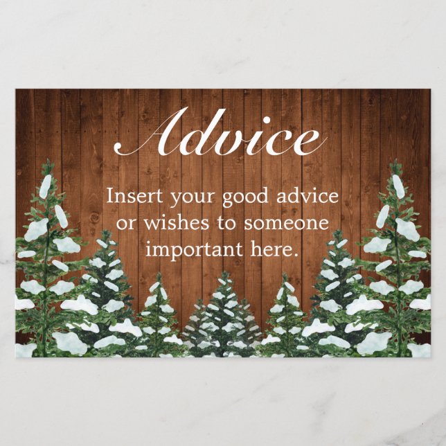 Rådkort för Landsbyggsbröllop av smuts och skog (Framsida)