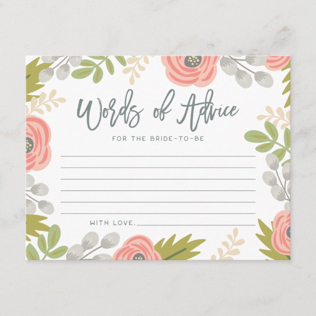 Rådkort för Möhippa av visuella Blommigtar (Framsida)