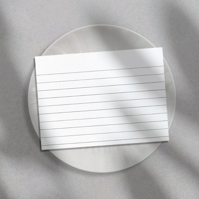 Radlinjerat index anteckningskort (Skapare uppladdad)