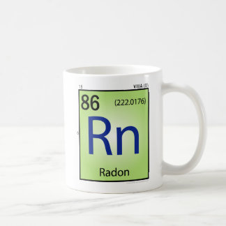 Radon (Rn)inslagmugg Kaffemugg