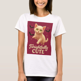 Rädsamt söt - Halloween Katt T-Shirt