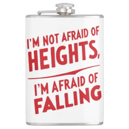 Rädsla för att falla: en typografisk design fickplunta