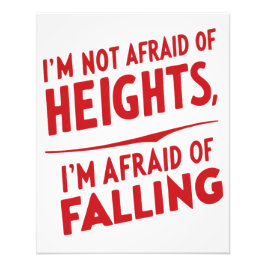 Rädsla för att falla: en typografisk design fototryck