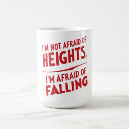 Rädsla för att falla: en typografisk design kaffemugg