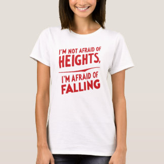 Rädsla för att falla: en typografisk design t shirt