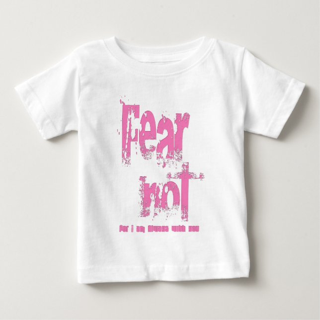 Rädsla för inte kristen Rosa Grunge Tee Shirt (Framsida)