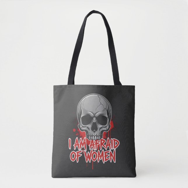 Rädsla för Kvinnor T-Shirt Design Tygkasse (Framsida)