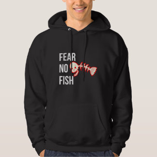 Rädsla ingen fisk hoodie