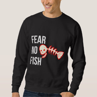 Rädsla ingen fisk lång ärmad tröja