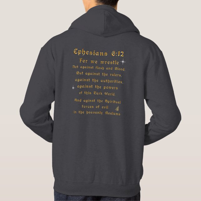 Rädsla inte för att jag är med hoodie (Baksida)