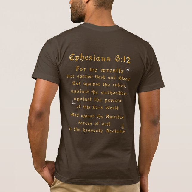Rädsla inte för att jag är med t shirt (Baksida)