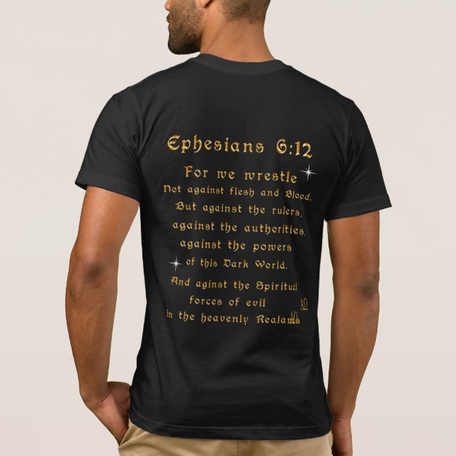 Rädsla inte för att jag är med t shirt (Baksida)