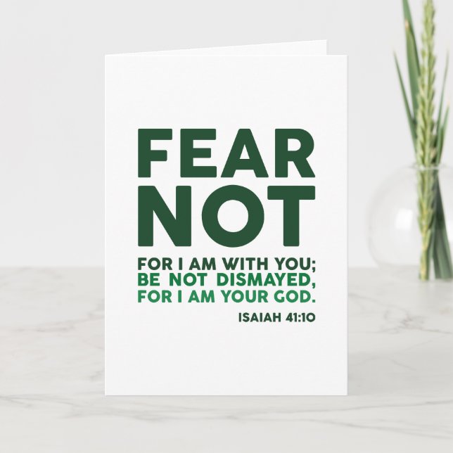 Rädsla inte, för jag är med dig kort (Framsida)