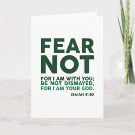 Rädsla inte, för jag är med dig kort