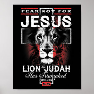 Rädsla inte för Jesus Judahs Lejon har triumferats Poster