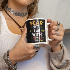 Rädsla inte, gudomlig närvaro kaffemugg