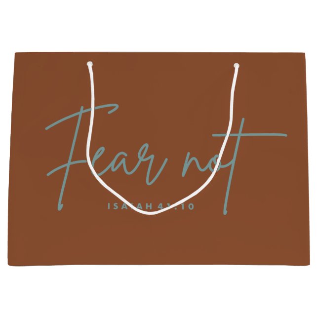 "Rädsla inte." Isaiah 41:10 (Framsidan)