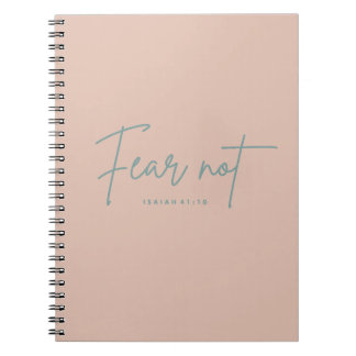 "Rädsla inte." Isaiah 41:10 Anteckningsbok