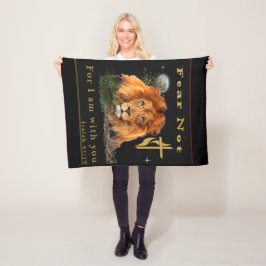 Rädsla inte Isaiah 41:10 Fleecefilt