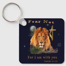 Rädsla inte Isaiah 41:10 Nyckelring