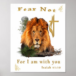 Rädsla inte Isaiah 41:10 Poster